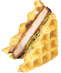 ワッフルサンド　三元豚ロースカツ