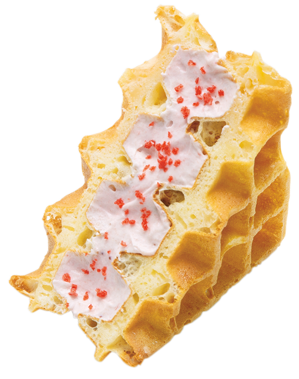 ワッフルサンド　ストロベリーチーズクリーム